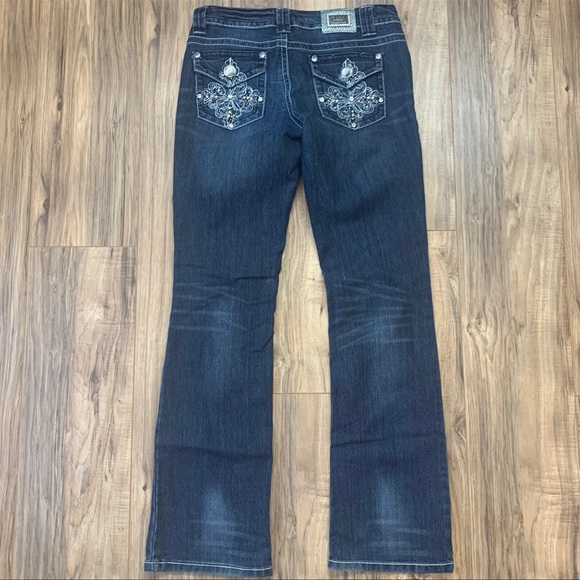 Twelve K Embellished Pockets Bootcut Jeans - Picture 4 of 6